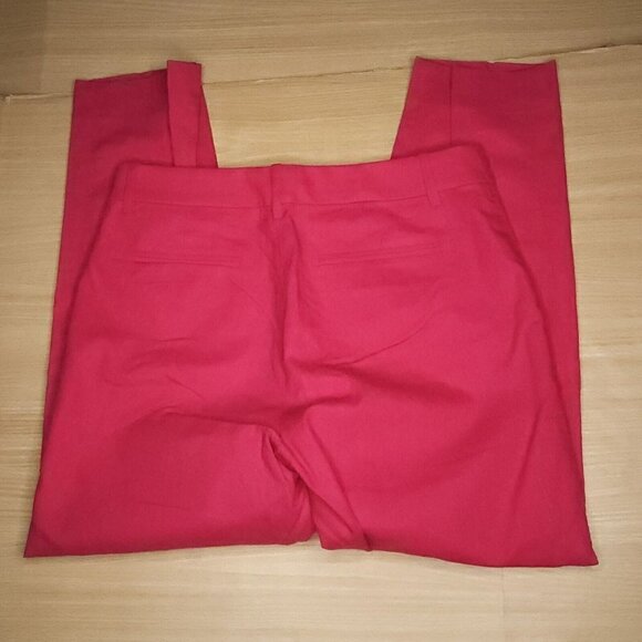 J. Crew New Womens Barbie Pink Linen Blend Lined Pants 4 - Picture 2 of 8